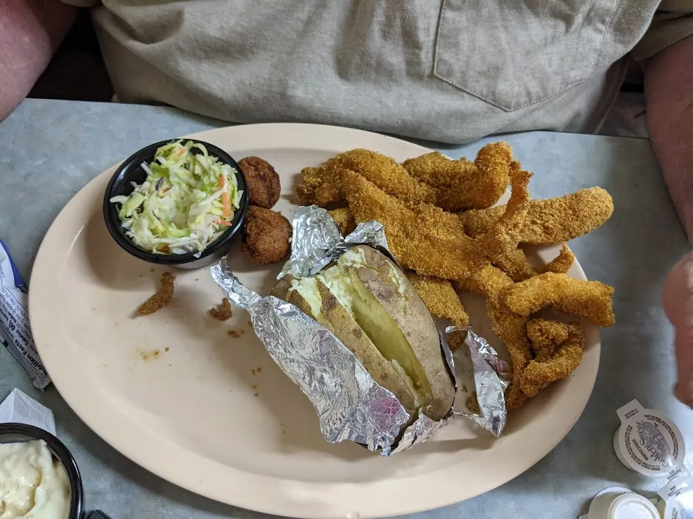 Fried Catfish and Hush Puppies